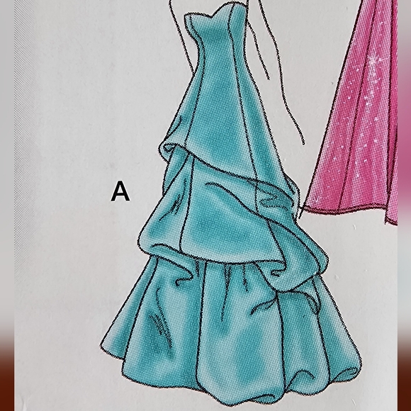 Jessica McClintock gown Simplicity sewing pattern dress #0650, sz: 4-12, NEW! - Picture 3 of 12